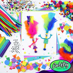 Arts & Crafts Supplies Kit for Kids Ages 4-8, Preschool & Kindergarten Activity Set