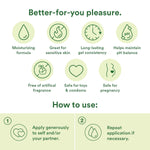 Almost Naked Hint Of Mint Organic Water-Based Lube, Personal Lubricant With Aloe Vera, Safe For Adult Toys & Condoms, Ph-Balanced, Intimate Wellness Gel For Men & Women, 1.69 Oz
