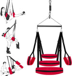 360° Rotating Sex Swing with Adjustable Straps – BDSM Sling for Couples' Pleasure