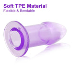 Big Butt Plug, 5.31 Inch Xl Purple Hollow Anal Dilator Adult Sex Toys For Women,Men