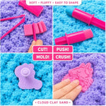 Unicorn Cloud Sand Sensory Kit for Kids, Play Sand Toys, Sand Play Set