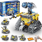 Robot Building Kit With Remote Control Gifts For Kids Boys Ages 8-13, Coding Christmas Stem Robotic Technic Racer Car Toys For Birthday, Build 6In1 Model With 631 Pieces