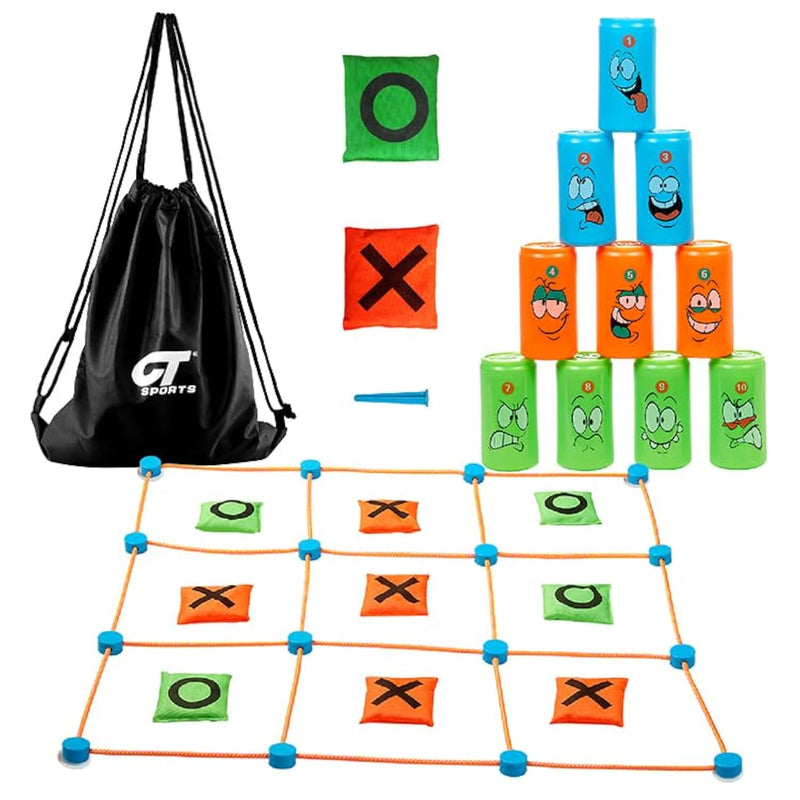 2 In 1 Bean Bag Bottle And Can Throwing Play Set Outdoor And Indoor Games R