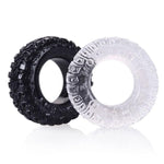 0.59" Ultra Thick Cock Ring With Stretchy Tire Design Silicone Cock Rings Penis Ring For Men Erection Enhancing Sex Toy