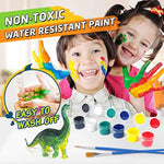 Dinosaur Painting Kit for Kids - 10 Figurines, Arts and Crafts Set for 5-8 Year Old Boys and Girls