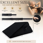 Foam Couples Positioning Pillow with Adjustable Wrist & Thigh Cuffs