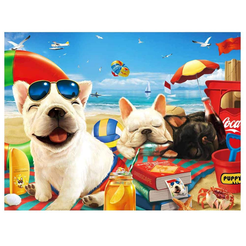 500 Pieces Jigsaw Puzzle For Adults And Kids Big Size Gift Idea Happy Dog (