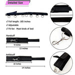 Bondaged Restraints Sex Spreaders Queen Bed Set Sex Restraints Straps Adult Play Sex Toys Tied Down Under King Mattress Ankles And Wrists Men Sex Handcuff Bracelets For Women Bedroom Sweatshirt