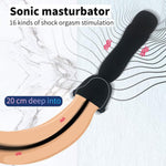 Silicone Urethral Sounds Dilator Male Vibrator Penis Training Multiple Vibrating Glans Trainer Stimulation Stretching For Men Sex Toy 16 Shock Orgasm Stimulation Usb Charge, Black