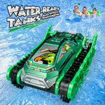 Ruko 1604 Amphibious Remote Control Car, Waterproof Eagle Monster Truck, 360° Rotating Tank, Full Throttle, Cool Tricks Track Toys for Age 3 4 5 6 7 8 Year Old Boys Girls Birthday Gifts, Green
