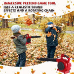 3 Pcs Toy Gardening Tool Set For Kids Toy Leaf Blower Weed Trimmer Chainsaw Pretend Set With Lights And Sounds Christmas Birthday Gift For Boys Girls
