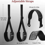 BDSM Bondage Leg Straps, Adjustable Neck to Ankle/Thigh Restraints Set