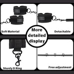 Adjustable Spreader Bar with Hand & Ankle Cuffs – Bondage Restraint Set