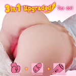 Vibrating Pussy Sex Doll For Men, 5 Sucking & 7 Vibration Realistic Pussy Doll With 3D Vaginal Channel, Dual Motors Masturbator Male Masturbator Doll, 6.6Lb Automatic Butt Adult Male Sex Doll