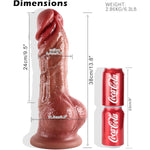 13.8Inch Huge Thick Dildo, Realistic Big Dildo With Full Shaped Balls, Dual Density Silicone Dildos With Suction Cup And Soft Flexible Shaft, Monster Dildo G Spot Penis Adult Sex Toys For Women