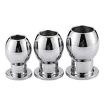 Hollow Butt Plug Stainless Steel Anal Dilator Adult Sex Toy: Metal Anal Plug Training Kit Hollow Butt Tunnel Plug Anal Toy For Women (Sml)