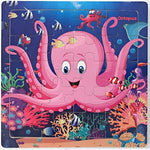 Puzzles For Kids Ages 3-5 Year Old 20 Piece Colorful Wooden Puzzles Set Of 6 Vibrant Theme Brain Development Learning Toys Set For Boys And Girls (6 Puzzles)