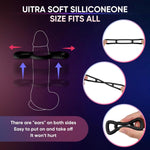 Silicone Cock/Penis Rings Set With 3 C-Ring Set - Create Firmer And Thicker Erections - Side Tabs For Easy Removal And Adjustment Adult Sex Toys For Men Or Couple Black