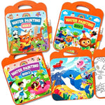 Reusable Water Coloring Book for Toddlers Ages 2-4 with Water Pen