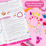 ABC Bead Kit with Alphabet Charms, Seed Beads, Cords & Key Ring