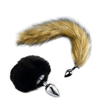 2Pcs/Set Fox Tail Anales Plug Toys Plugs Metal Anal Sex Toys For Women Man,Butt Plug Anal Plug Set Adult Couples Sex Toys