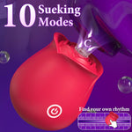 Rose Sex Toys Vibrators Dildo - Adult Sex Toys Rose Toy For Women With 10 Sucking Modes,G Spot Vibrators Anal Sex Toy Clitoral Nipple Stimulator For Female Couples, Usb Rechargeable App Control