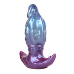 Alien Anal Plug With Anchor Base, Soft Silicone Penis Head Butt Plug, Waterproof Vibrant Colors Adult Sex Toys For Men And Women Perfect For Anal Play (Large)