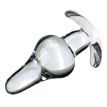 Glass Anal Plug Crystal Butt Plug For Advanced & Beginner?Sex Toys For Women Men Transparent Sex Bed Game Toys(A)
