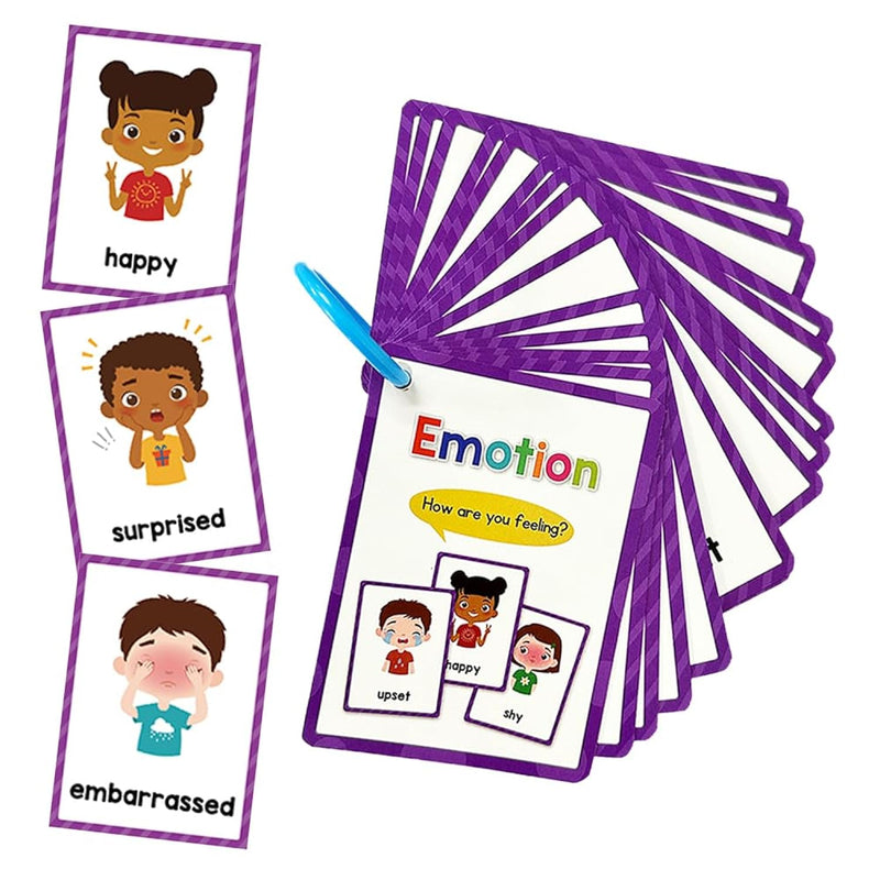 Emotions Learning Flashcards, High Frequency Words, Beginning Reading, Kind