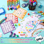 90 Pack Washable Dot Markers, 30 Colors, 0.4 oz Bingo Daubers for Arts & Crafts