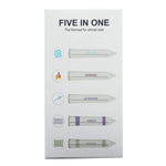 Mixed Pack Condoms 5-In-1 Extra Thin Dotted Ribbed Cooling And Warming Sensation Water Based Lubricated Variety Pack Of 50