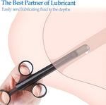 10ml Lube Applicator Syringe with Precise Scale, Reusable Injector for Men & Women