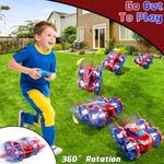 Amphibious Remote Control Car, 2.4Ghz Rc Truck For Toddlers Kids Boys, Hand Gesture Stunt Hobby Rc Cars Boat For Kids Boys, 4Wd All Terrain Waterproof Outdoor Toys Gift For 3 4 5 6 7 8 Year Olds Girls