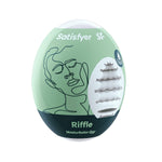 Masturbator Egg - Stroker For Male Masturbation, Portable Pleasure Sleeve, Super-Stretchy, No Lubricant Required, Disposable, Single-Use (Riffle)