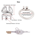 Ergonomic Design Chastity Device Male Virginity Lock Chastity Belt Adult Game Sex Toy S140 (1.57 Inch / 40Mm)