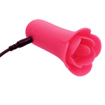 Naughty Bits Lily Licker Mini Flower Flicker, 10-Function Waterproof Rechargeable Bullet Vibrator With Flickering Teaser Pink Se-4410-20-3