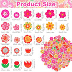 300 Pcs Colorful Flower Foam Stickers for Spring & Summer DIY Crafts