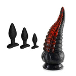Anal Plug Training Sets + 8.7Inch Realistic Tentacle G-Spot Dildo