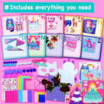 Unicorn Craft Box for Kids Ages 4-8 - 21 Projects in 1 Kit