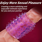 Silicone Penis Sleeve With Large Particles, Penis Sex Ring Girth Enhancer For Men Erection,Penis Sheath,Delay Ejaculation Stronger Enhancement Men'S Adult Sex Toys For Couples