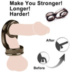 Cock Rings Reusable Penis Ring Silicone Cockring Cock Sexual Stimulation Device For Male Penis Erection Enhancing Long Lasting Stronger Adult Sex Toys For Men Or Couple Pleasure(Black)