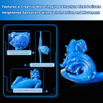 Sea Wave Butt Plug Silicone Anal Plug Dream Anal Toy, Textured Anal Sex Toy Anchor Base Design, Used For Prostate Massage And G-Spot Stimulation, Anal Coach For Lesbian And Gay Couples (A111-M)