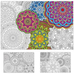 2 Pack Giant Mandala Coloring Posters, 39 x 26 Inch Jumbo Art Activity