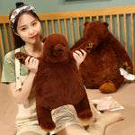 23.6In Dark Brown Teddy Bear Plush Toy Simulation Djungelskog Teddy Bear Stuffed Animal Doll Home Decor Gift For Kids And Friends (23.6Inch/60Cm)