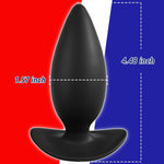 Anal Plug with Safe Curved Base, Prostate Massager Dilator Sex Toy