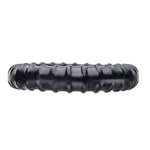 Perfectfit Brand Ribbed Ring Cock Ring, Pfblend, Tpr/Silicone Blend, Durable, Stretchy, Tight Fit, Black