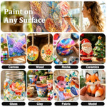 36 Colors Acrylic Paint Set with 12 Professional-Quality Brushes for Artists and Crafters