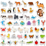 Magnetic Animals,50 Pcs Fridge Magnets For Toddlers,Farm Animals Wild Zoo Sea Ocean Animals Refrigerator Magnets For Kids,Educational Learning Magnetic Toys For Whiteboard Preschool Baby