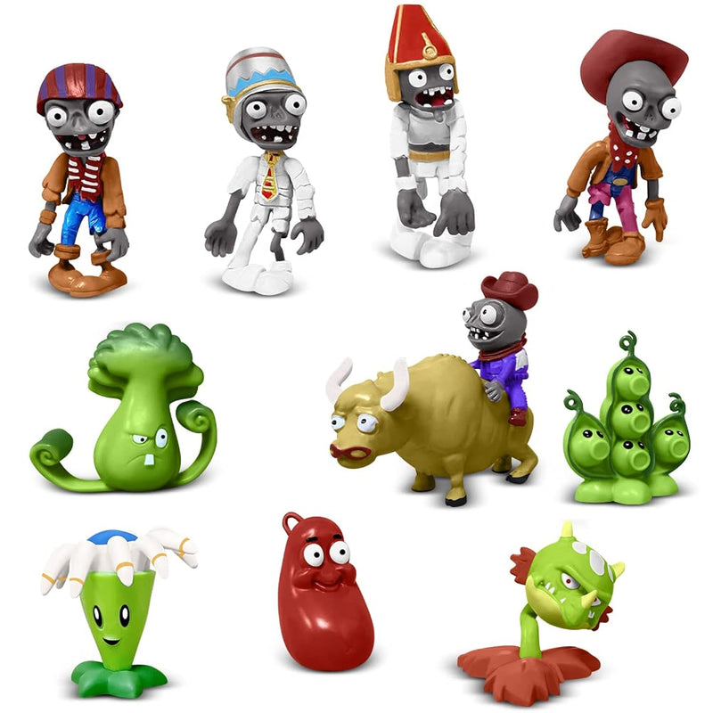 Action Figures Set, 10 Pieces Mini Figurines, Surprise Game Series Pvc Toys