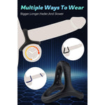 Silicone Penis Rings Set With 7 Different Sizes Cock Rings For Erection Enhancing, Long Lasting Stronger Men Sex Toy, Strechy Adult Sex Toys For Men Or Couple (Blue)